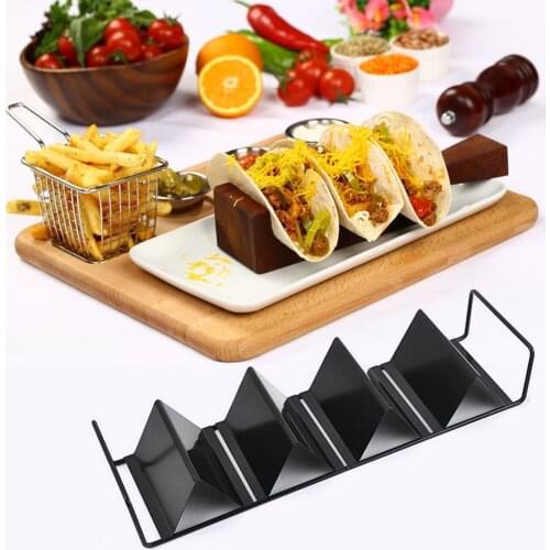 Stainless Steel Tacos Holder Iron Pizza Tray Plate Fried Food Cooling Drain Shelf Tray For Kitchen Making Pancake Tool
