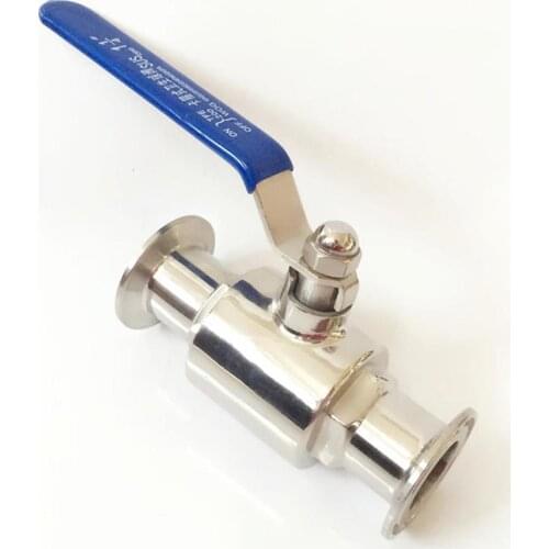Fit 32mm 1-1/4" Pipe OD x 1.5" Tri Clamp Sanitary Ball Shut Off Valve SUS 316L Stainless Beer Brewing Home