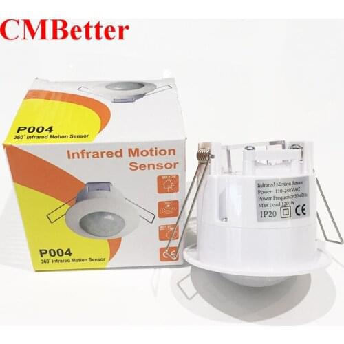CMBetter 360 Degree Infrared Ceiling Human Body Induction Light Switch PIR Motion Sensor Detector Sensors AC 110V-240V 2SCM001