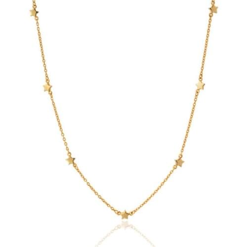 Exquisite Star Necklace 925 Sterling Silver Minimalist Fashion Jewelry for Women Birthday Gift Popular High-end Marry Jewelry