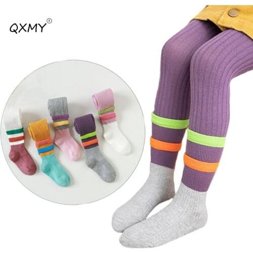 Tights For Girls Baby Pantyhose Childrens Tights Stockings Kids Infant Knitted Cute Baby Tights Cotton Autumn