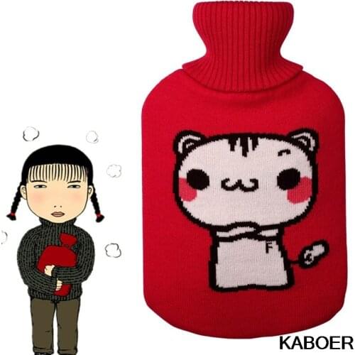 Creative Knitting Hot Water Bottle Cover Hot Water Cover Hot Water Bottle Warmth Bottl Supplie Winter