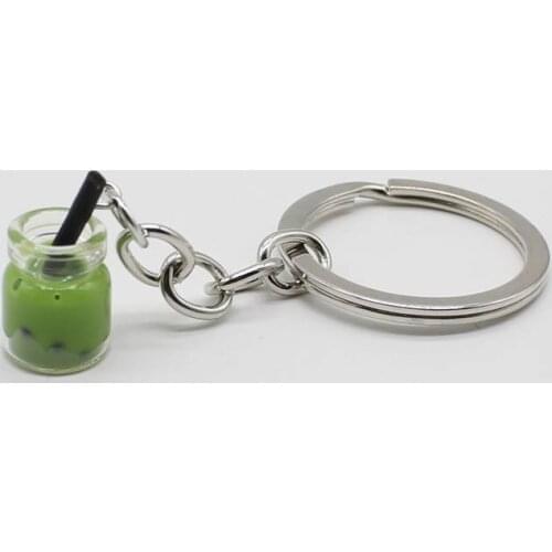 Creative charm beautiful cute tea cup pendant lady bag pendant key ring jewelry