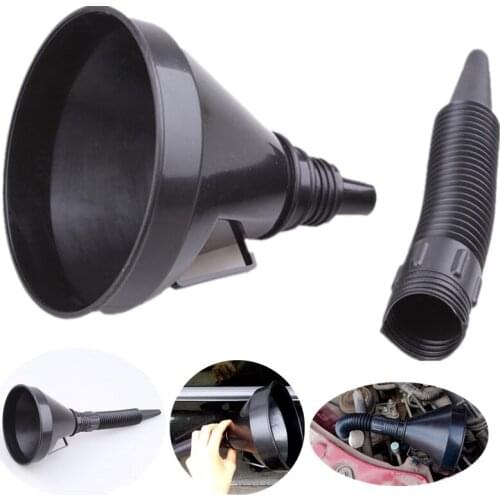 Oiler filter funnel Car Repair Tool Oil filling Equipment With filter flexible tube For safety emergency travel car accessories