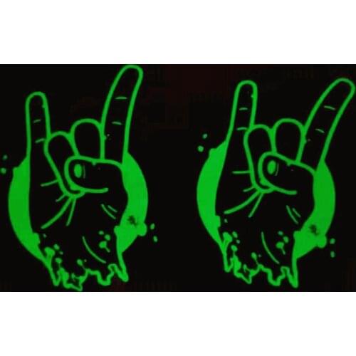 Music Patches Luminous Apparel Accessories Diy Clothing Thermal Transfer Paper Iron Ons Sticker for Clothes Fluorescence Patch