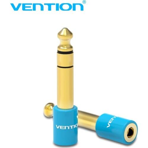 Vention Guitar Adapter 6.5mm 1/4" Male to 3.5mm 1/8" Female Jack Stereo Headphone AUX Cable Audio Adapter Plug For Microphone