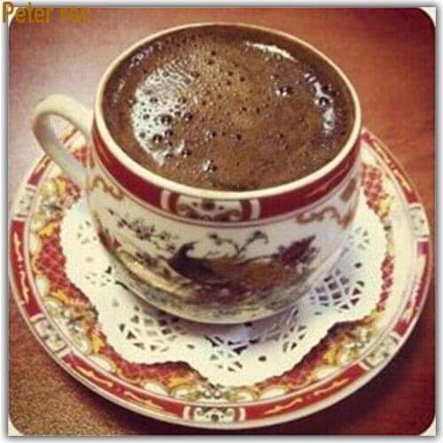 Peter ren Diamond painting cross stitch Cup plate round\square diamond mosaic Rhinestone Full embroidery home decor Thick coffee