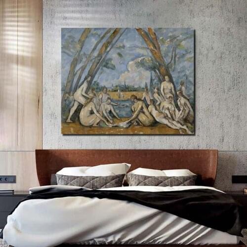 Paul Cezanne Women Under The Tree Wall Art Canvas Painting Poster Prints Modern Painting Wall Picture For Living Room Home Decor