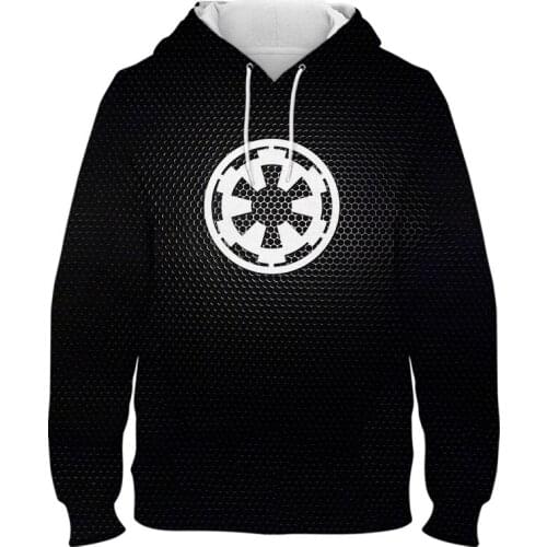3D Print Star Wars Empire Logo Pullover Hoodie Jacket Coat Sweatshirts Man Women Cosplay Star Wars Costume Plus Size Tops
