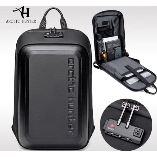 Laptop Backpack Anti-theft Waterproof School Backpacks USB Charging Men Business Travel Bag Motorcycle Backpack