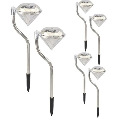 Solar Lights Bright Pathway Outdoor Garden Sun Powered Landscape Lighting for Yard Patio Walkway, Warm White, White, Color Light