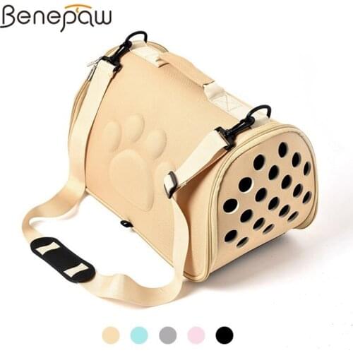 Benepaw Breathable Small Dog Carrier Comfortable Carrying Bag For Dog Foldable Pet Travel Handbag Puppy Transport 4 Colors 2019