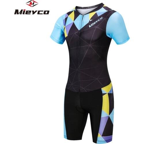 Triathlon Cycling Jersey Ropa Ciclismo One Piece Mens Compression Bicycle Jersey Sportswear Riding Short Sleeve Bike Clothing