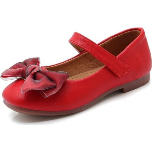 Pink Black Red Kid Shoes Childrens Girls Princess Shoes Girls Party Shoes Soft bottom chaussure fille 3 4 5 6 7 8 9 10 11 12 13T