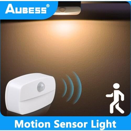 Wireless Night Lamp With Motion Sensor LED Night Lights Batteries Small Nightlights Lamp For Room Corridor Closet Easy Install