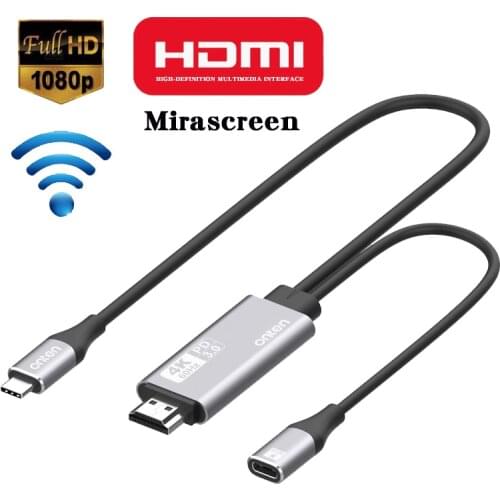 USB-C to HDMI Cable Type C Screen Sharing 4K HD 60Hz Plug And Play 1.8M Long Line Design Display Receiver PD3.0 For Macbook HDTV