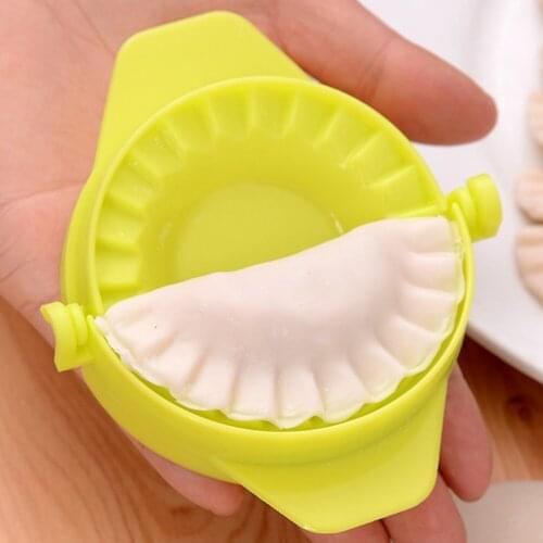 1pc DIY Cooking Tools Easy Dumpling Mold Simple Plastic Dumpling Tool Jiaozi Maker Device Kitchen Dough Press Pie Ravioli Mold