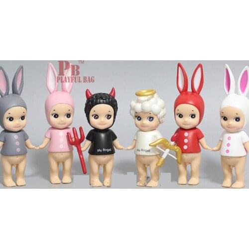 2017 Angels demons rabbit cartoon cute angel doll car act the role of furnishing articles furnishing articles furnishing articl