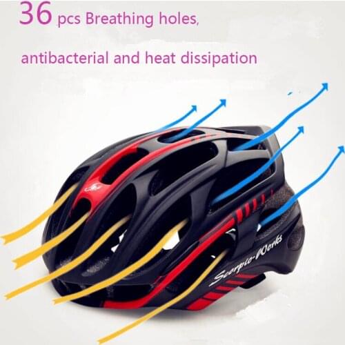 2018 Explosive style Scorpio Helmet 36 Breathing hole Cycling Helmet Highway/Sports Helmet