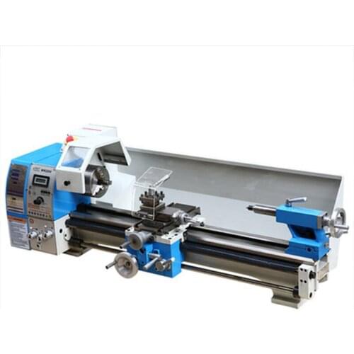 220V Miniature Household Small Multi-function Stepless Speed Stainless Steel Metal Processing Thread High Precision Lathe 750W