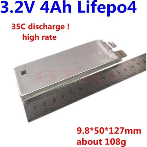 35C discharge rate! GTK 3.2v 4Ah Lifepo4 high rate Lithium battery 3.2V 4000mAh cell for RC toys Model airplane boat battery