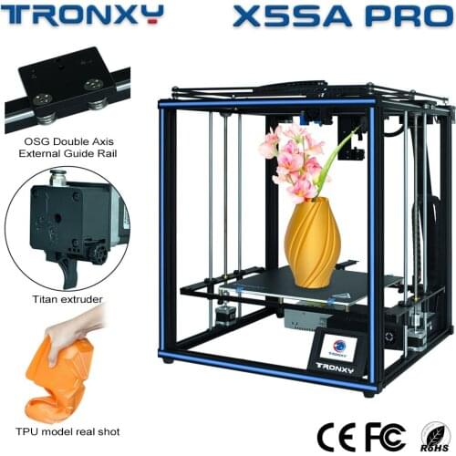Tronxy X5SA PRO 3D Printer FDM Linear Guide Rail Titan Extruder 3D DIY Print Kit Silent Mainboard Auto Level 3d printing Machine