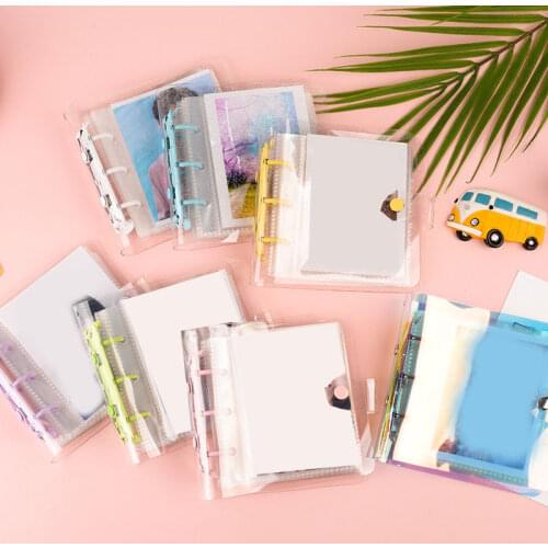 4 Inch Mini Photo Album Glitter Laser PVC Portable Picture Case Storage Holder Instax Name Card Photocard Book Album De Photos