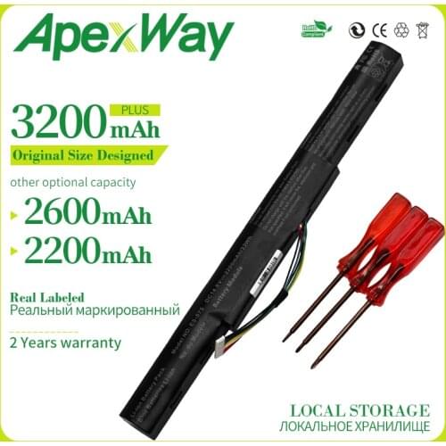 Apexway 14.8v 3200 mAh laptop battery for Acer Aspire E5-475G E5-523G E5-553G AS16A5K AS16A7K AS16A8K E5-573G E5-575G E5-774G