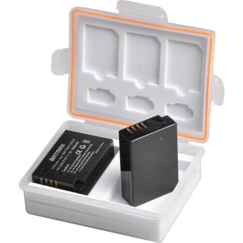 Batmax 2pcs LP-E17 LPE17 LP E17 Li-ion Battery with Battery Box for Canon EOS 760D 800D T6i 750D T6s M3 M5 M6 8000D Kissx8i