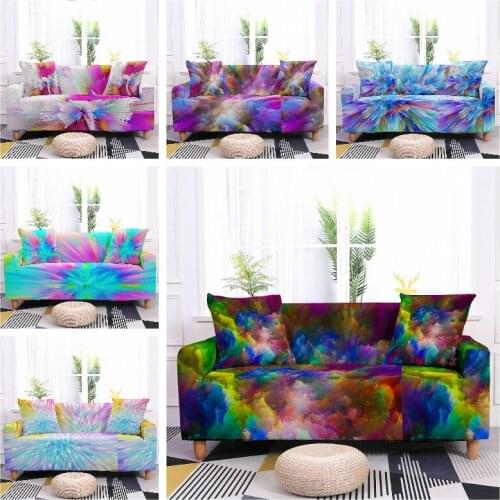 3D Printing Dazzle Sofa Cover Elastic Couch Cover for Living Room Furniture Protective Sofa Protector Luxury Stretch Silpcover