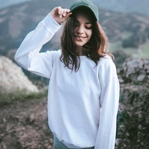 Spring Autumn Women Loose Hoodies Breathable Long Sleeve Pullover Sweatshirts