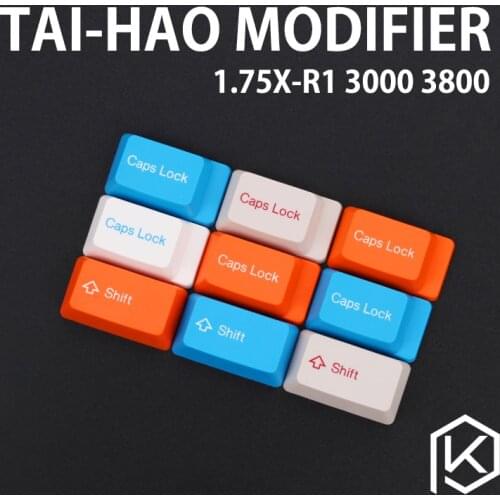 Taihao abs doubleshot keycaps modifiers 1.75u shift 3800 3850 3000 3494 1865 1869 1800 mx2.0 capslock color of r1 r2