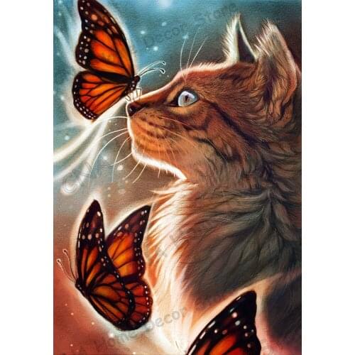 Animal Full Square Drill Mosaic 5D icons Diy Embroidery Diamond Painting Christmas gift Cats cross stitch Wall Sticker decors