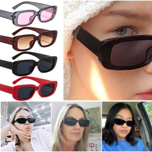 JETTING Summer Sunglasses Rectangle Vintage Fashion Leopard Sunglasses Sport Retro Square Eyewear Acrylic Popular Sunglasses