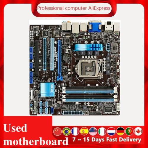 For ASUS P8Z68-M PRO Computer Motherboard LGA 1155 DDR3 For Intel Z68 P8Z68 Desktop Mainboard SATA II PCI-E X16 Used