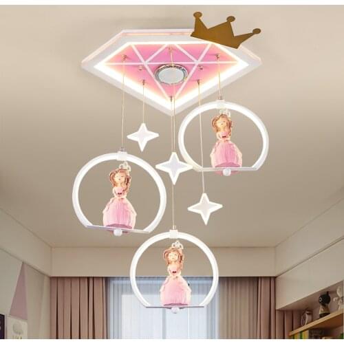 Bluetooth music children bedroom decor led lights for room indoor chandelier lighting chandeliers ceiling lamps for living room