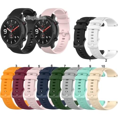 Soft Silicone Watch Strap Band For Huami Amazfit GTR 42mm 47mm Neo Smart Watch Replacement 20mm Wrist bands straps Correa