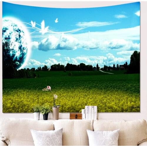 3D Scenic Printed Wall Tapestry Modern Wall Decoration for Living Room Bedroom Rectangle Dorm Room Wall Tapestries Cloth Art