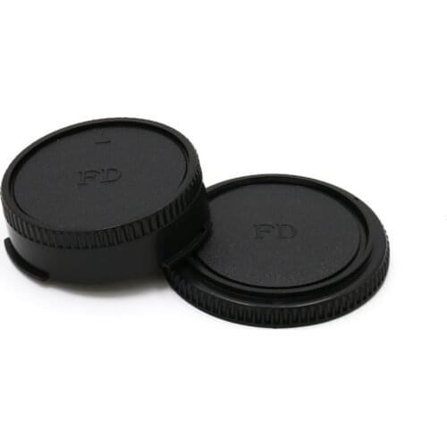 New arrive 10 pair Camera Lens Body Cover + Rear Lens Cap Hood Protector for FD Camera Lens Protect Caps Holder Keeper