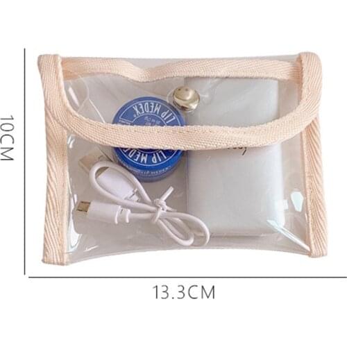 New Pvc Storage Bags Coin Purse Women Transparent Card Wallet Key Holder Storage Bag Girls Clear Small Pouch Hand Purses