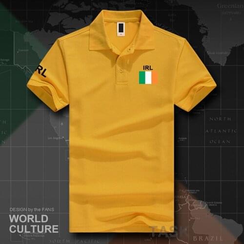 Eire Ireland polo shirts men short sleeve white brands printed for country 2017 cotton nation team flag new fashion The Irish