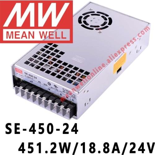 SE-450-24 Mean Well 451.2W/18.8A/24V DC Single Output Power Supply meanwell online store