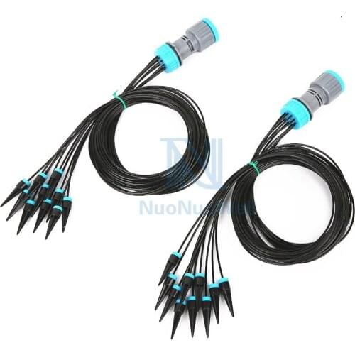 Newly Arrival 10 Head Drip Irrigation System Automatic Watering Flowers Trees Drop Set 160CM Length Garden Cooling Spray Nozzle