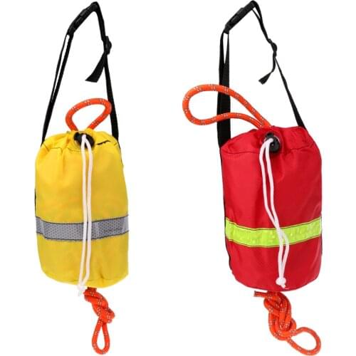1Pcs Kayak Reflective Rescue Line Throwline Water Safe Throw Bag Floating Rope Watersports Boating Rafting Equipment 16m/21m