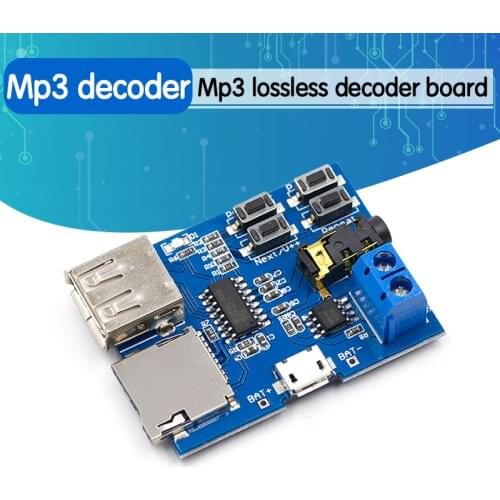 TF card U disk MP3 Format decoder board module amplifier decoding audio Player