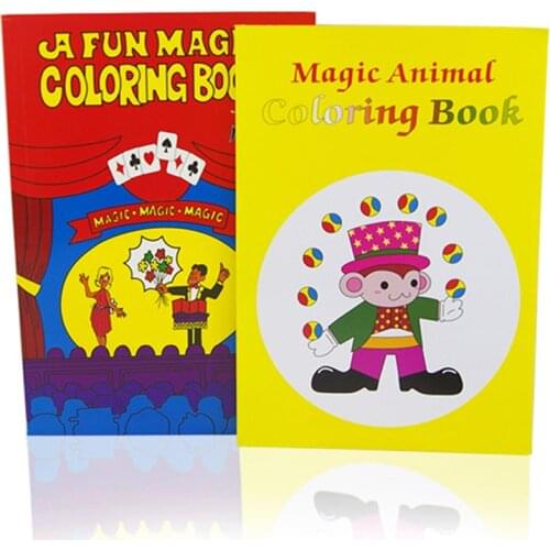 A Fun Magic Coloring Book Medium (20.2*13.5*0.7cm) Magic Tricks Fun Close Up Magia Mentalism Illusion Gimmick Props Classic Toys