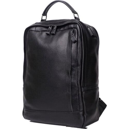 Man Woman Backpack Genuine Leather Large Capacity Multifunction Mochila Laptop Bags Shoulder Male Business School Travel Gift