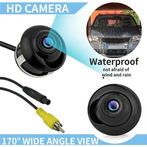 Rotating CCD 170 Degree Wide Angle View HD Car Rear View Side Camera Reversing Backup Parking Camera Night Vision Waterproof