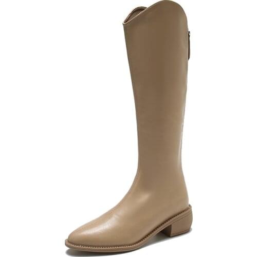 2021 New Sexy Women Knee High Boots High Heel Western Cowboy Boots Embroider Pointed Shoes Female Winter Motorcycle Boots