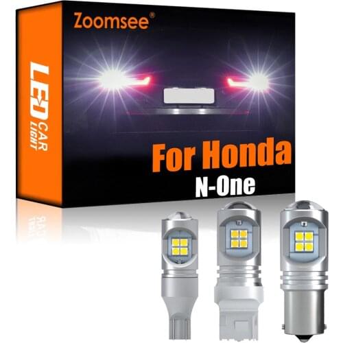 Zoomsee 2Pcs White Reverse LED For Honda N-One 2012+ Canbus Exterior Backup Light Error Free Rear Tail Bulb Vehicle Lamp Parts